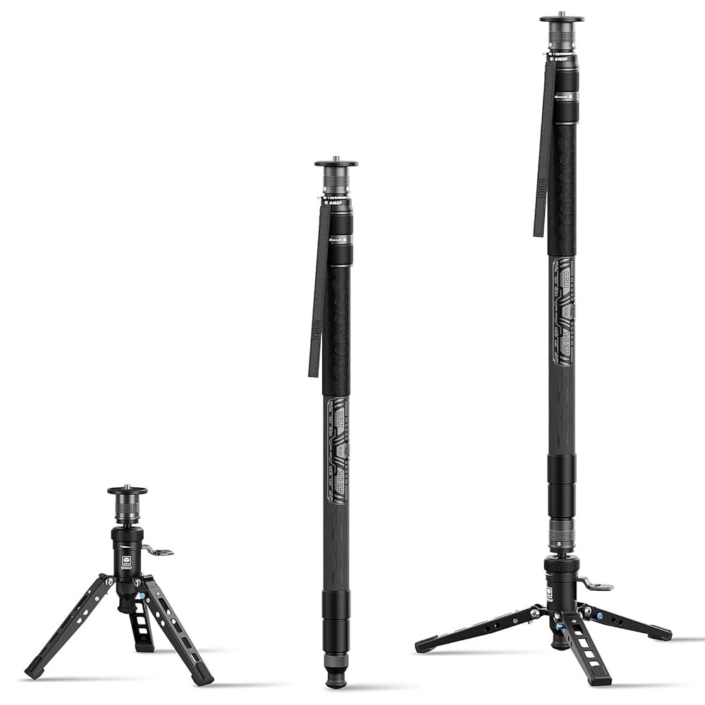 【ほぼ新品】SIRUI 一脚トラベル一脚 カーボン製 SVM-165 Amazon | SIRUI SVM-165 カメラ一脚 足付き 68.7インチ